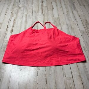 Old Navy Powersoft Longline Sports Bra Plus Sz 4X Neon Pink Light Support